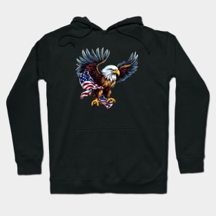 American Flag Eagle Hoodie